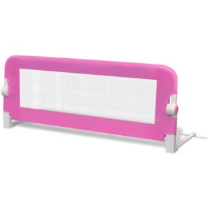Apsauginiai turėklai kūdikio lovai, 2 vnt., 102x42 cm, Rožinė