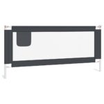Apsauginis turėklas vaiko lovai 200x25cm, pilkas – Belsi.lt