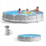 Apvalaus rėmo baseinas Intex 366x76 cm su filtru | Belsilt