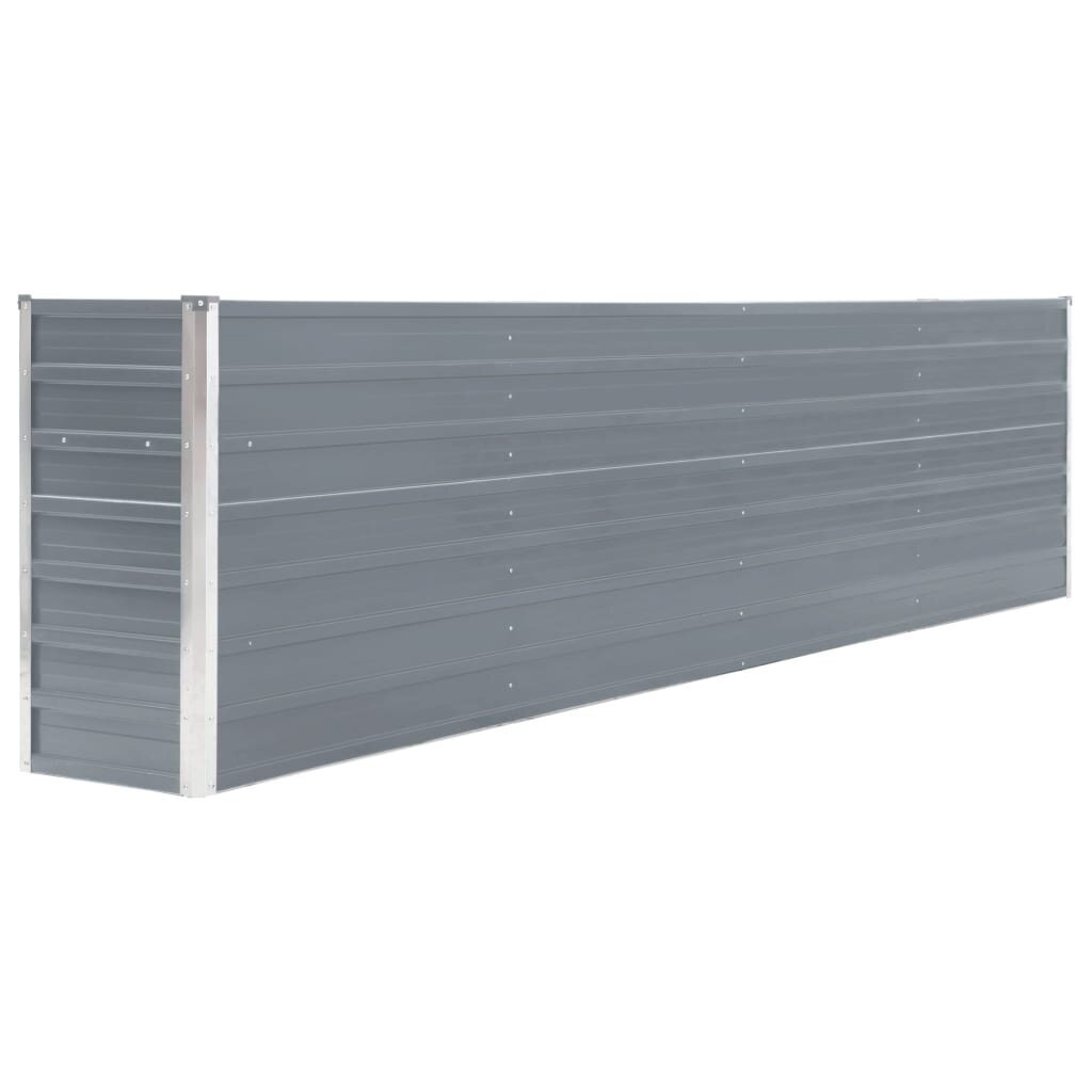 aukstassodolovelis320x40x77cmpilkosspalvos9a236kainareference  belsilt Aukštas galvanizuoto plieno sodo lovelis 320x40x77 cm