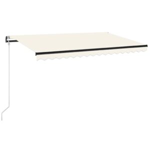 Automatinė markizė su LED ir vėjo jutikliu 400×350 cm ruda