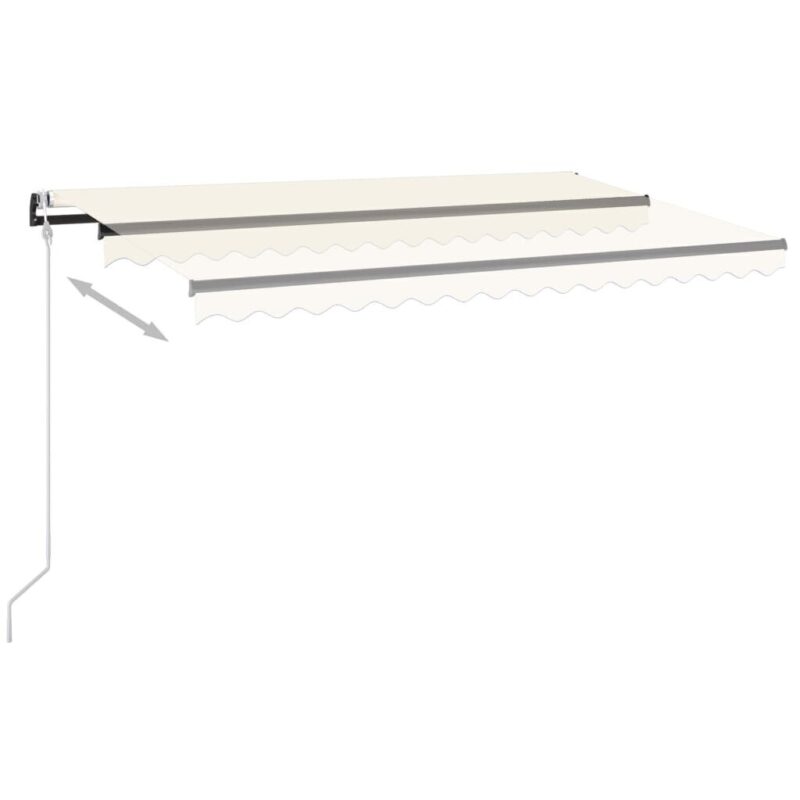 Automatinė markizė su led/vėjo jutikliu, 450x350 cm, ru - Image 3