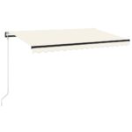 Automatinė markizė su led/vėjo jutikliu, 450x350 cm, ru