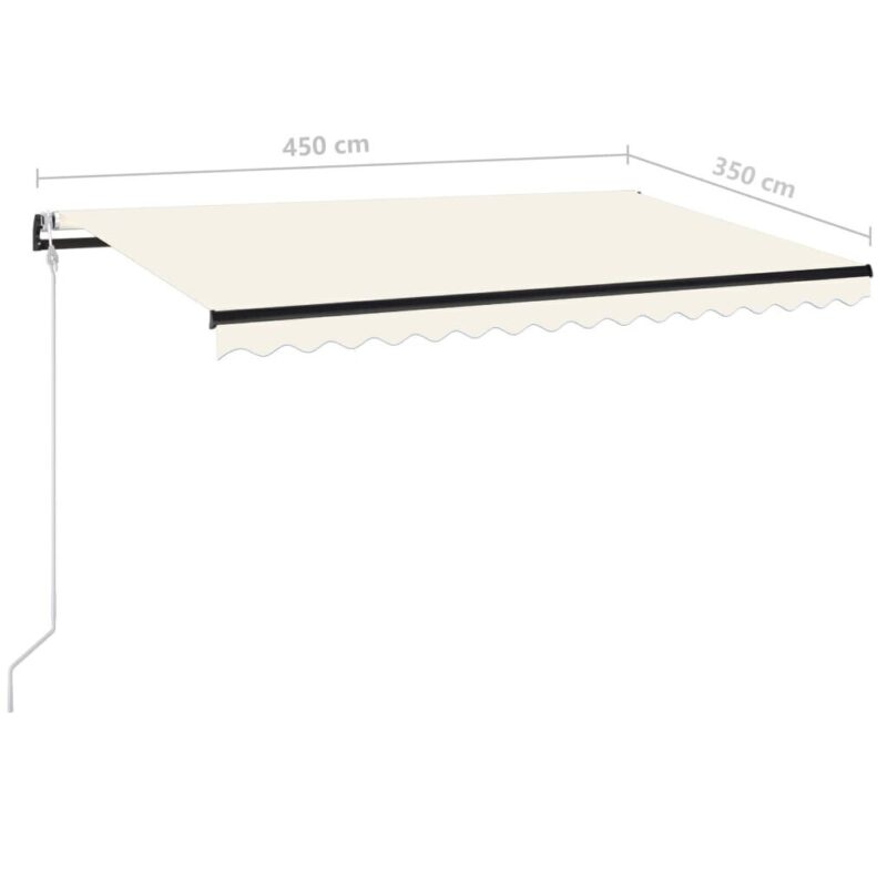 Automatinė markizė su led/vėjo jutikliu, 450x350 cm, ru - Image 4