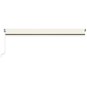Automatinė markizė su led/vėjo jutikliu, 600x350 cm, ruda