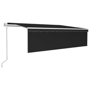 Automatinė markizė su LED/vėjo jutikliu, antracito, 5x3m, Antracito