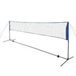 Badmintono tinklas 500×155 cm su plunksninukais  belsilt