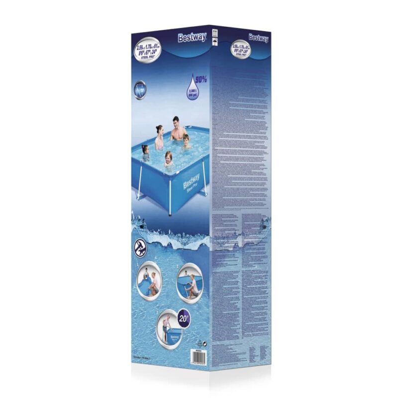 Baseinas su plieno rėmu Bestway Steel Pro, 259x170x61cm, be filtro - Image 3