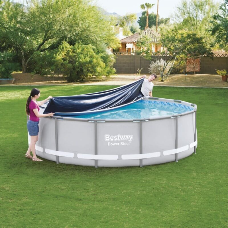 Baseino uždangalas Bestway Flowclear 427 cm – patikima apsauga