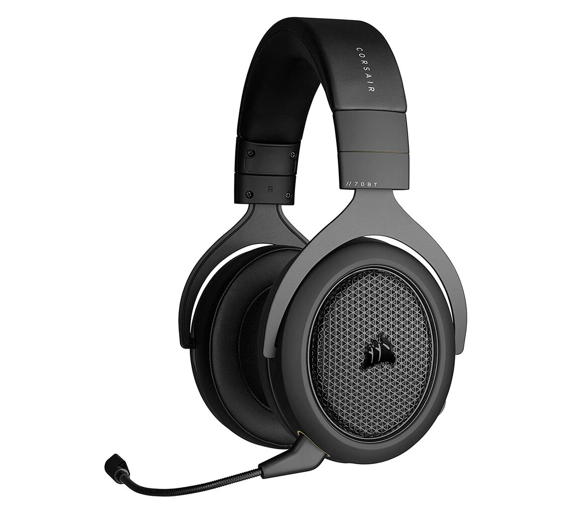 corsairgaminghs70carbon714cb38kainareference  belsilt Corsair Gaming HS70 Carbon 71 belaidės žaidimų ausinės