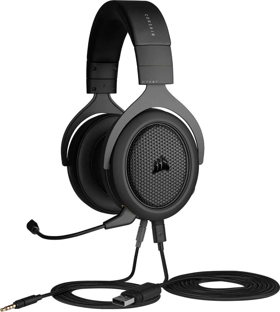corsairgaminghs70carbon716ffdfpigiaureference  belsilt Corsair Gaming HS70 Carbon 71 belaidės žaidimų ausinės