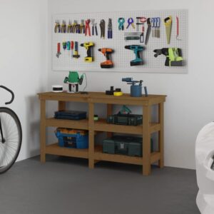 Medinis darbastalis 1425x50x80 cm tvirtas ir erdvus