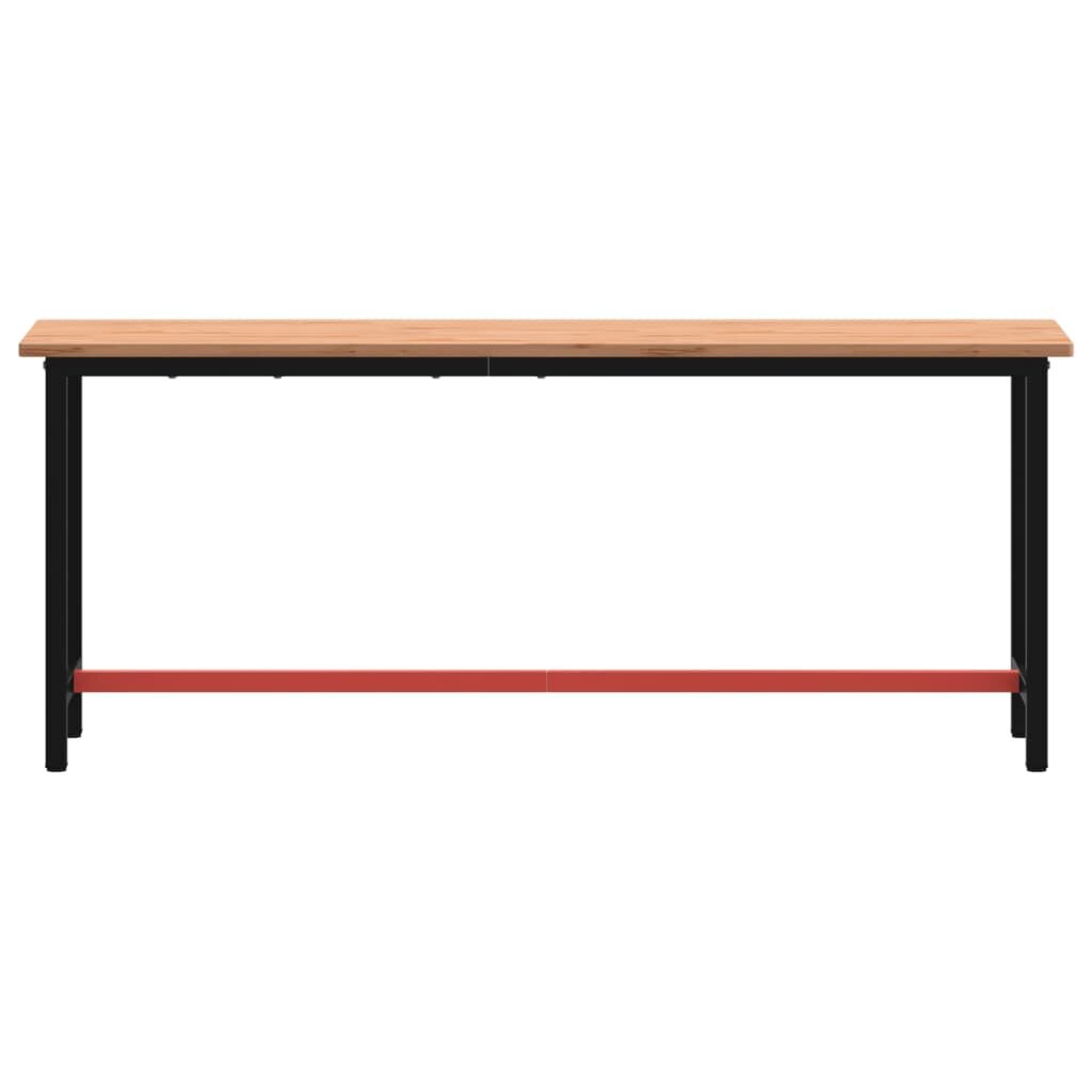 darbastalis200x55x815cmbukmedziomasyvasirmetalas8accfinternetureference belsilt Darbastalis 200x55x815cm iš bukmedžio masyvo ir metalo