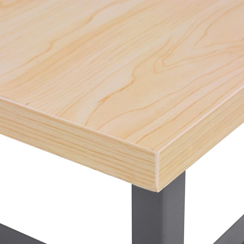 Tvirtas pilkos spalvos darbastalis 120x60x85 cm | Belsilt