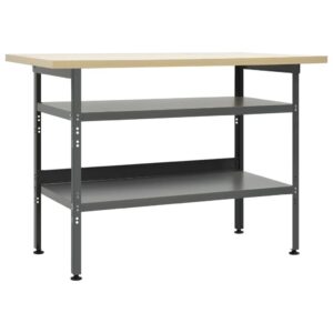 Tvirtas pilkos spalvos darbastalis 120x60x85 cm | Belsilt