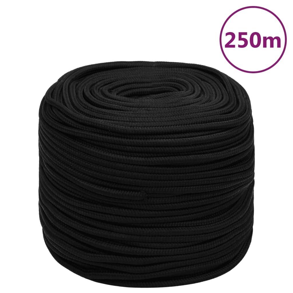 darbovirve6mm250mjuoda797dcinternetureference  belsilt Darbo virvė 6mm 250m ilgio juoda  patvari ir universali