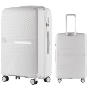Didelis Wings DQ181 lagaminas 75cm baltas  tvirtas ir patogus