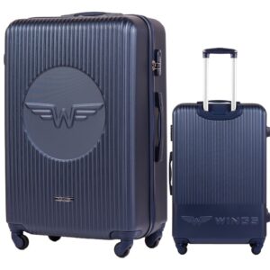 Didelis Wings SWL01 lagaminas 75cm mėlynas  kokybė kelionėms