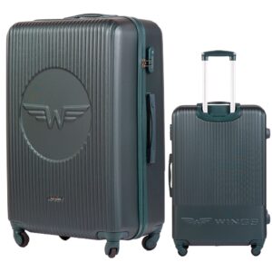 Didelis žalias Wings SWL01 lagaminas 75cm  ilgaamžis ir patogus