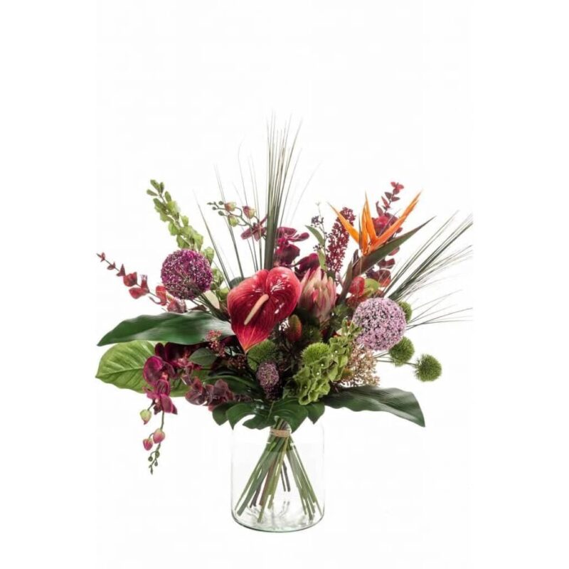 Dirbtinė puokštė Emerald exotic mix - Image 3