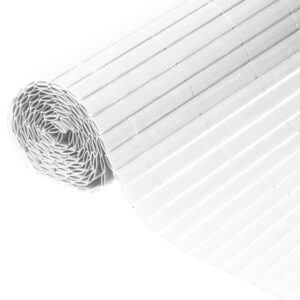 Dvipusė Nature sodo pertvara 15x3 m PVC balta