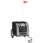 Dviračio priekaba šunims vidaXL  patvari ir saugi