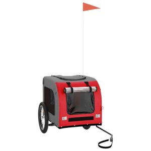 Dviračio priekaba šunims vidaXL – patvari ir saugi