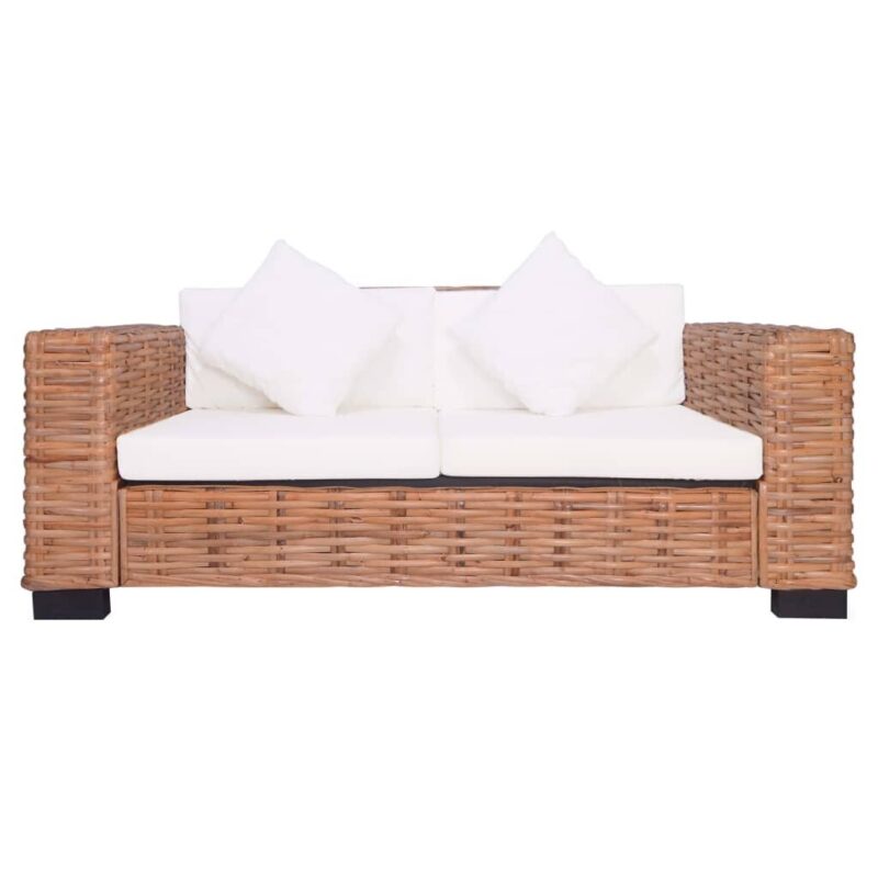 Dvivietė sodo sofa, ruda - Image 3