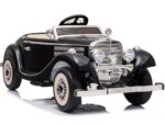 Dvivietis elektromobilis Retro Mercedes 540K juodas