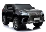 Dvivietis vaikiškas elektromobilis Lexus DK LX570 juodas blizgus