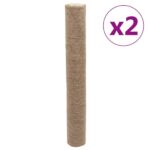 dziutoritiniaividaxl2vnt1x50mc8444reference  belsilt Džiuto ritiniai vidaXL 2 vnt 1×50 m  natūralūs ir tvirti
