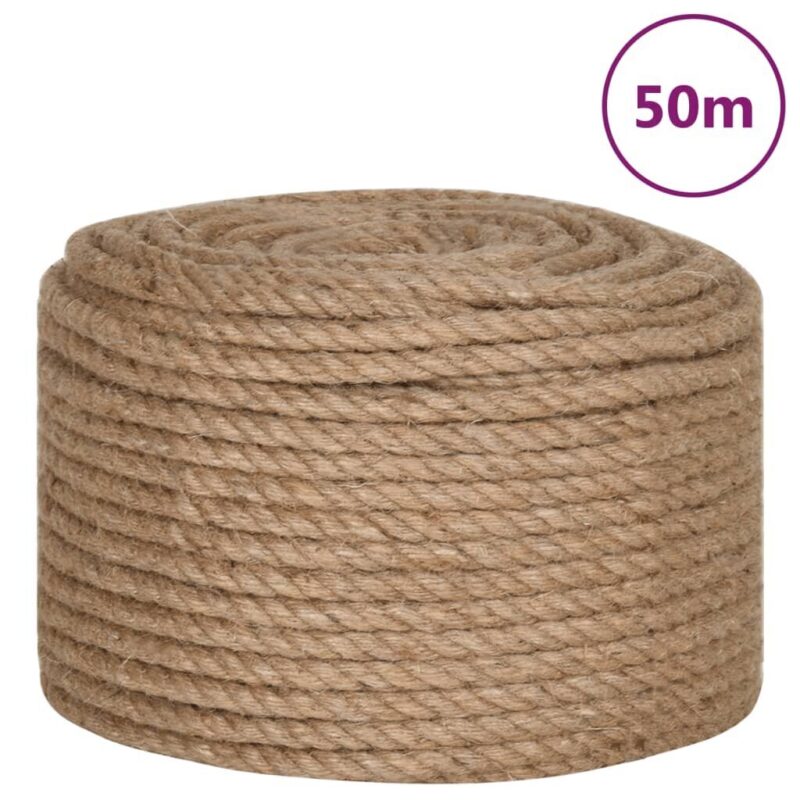 Džiuto virvė vidaXL 50 m x 14 mm  tvirta ir universali