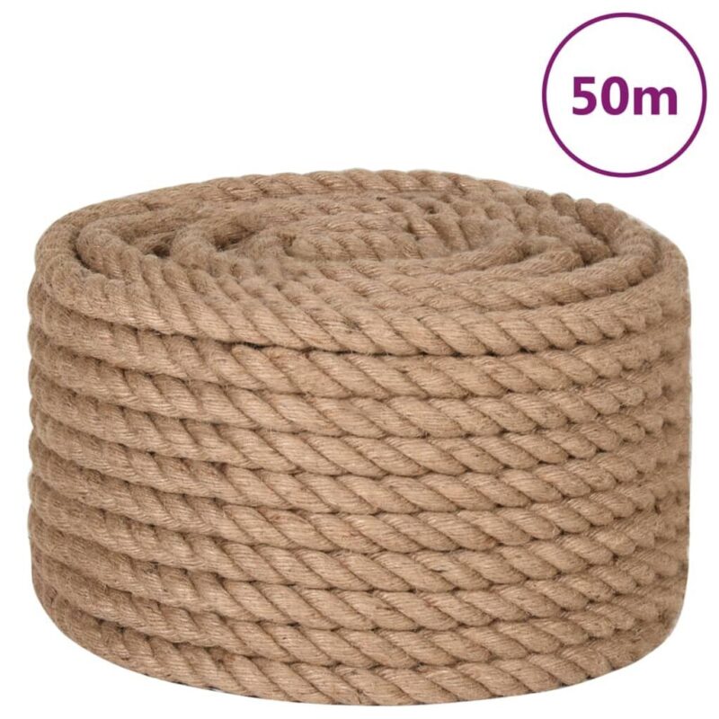 Džiuto virvė vidaXL 50 m x 16 mm  tvirta ir universali