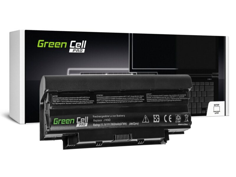 Nešiojamo kompiuterio akumuliatorius Green Cell Pro Laptop Battery for Dell Inspiron 15R N5010 N5050 N5110 17R N7010 N7110 Vostro 3450 3550 3750 7800mAh