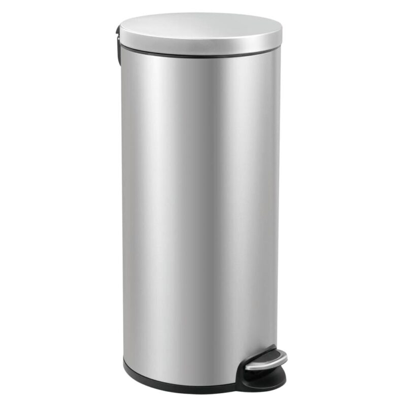 EKO Šiukšliadėžė su pedalu Serene, matinės sidabrinės spalvos, 30l - Image 4