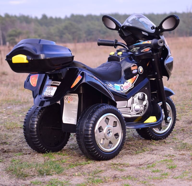 elektrinistriratismotociklasvaikamsstrong2juodas457c5onlinereference belsilt Elektrinis triratis vaikams Strong 2 su šviesomis ir garsais