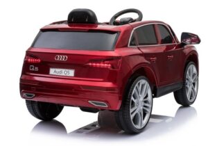 Vienvietis vaikų elektromobilis Audi Q5 raudonas  elektrinis visure 