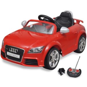 Elektromobilis Audi TT RS raudonas  vaikams saugus žaislas