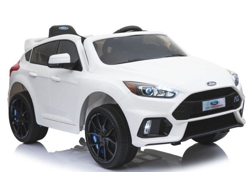 Elektromobilis vaikams Ford Focus RS, baltas
