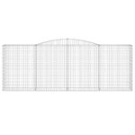 Gabiono krepšiai vidaXL  tvirti sodo užtvarai sidabriniai