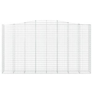 Gabiono krepšiai vidaXL 400x50x220/240 cm – patvarūs sodo užtvarai