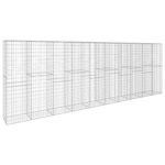 Gabiono siena su dangčiu 600x50x200 cm iš galvanizuoto plieno