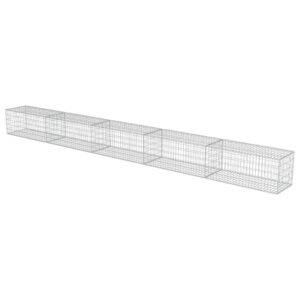 Gabiono siena 600x50x50cm iš galvanizuoto plieno su dangčiu