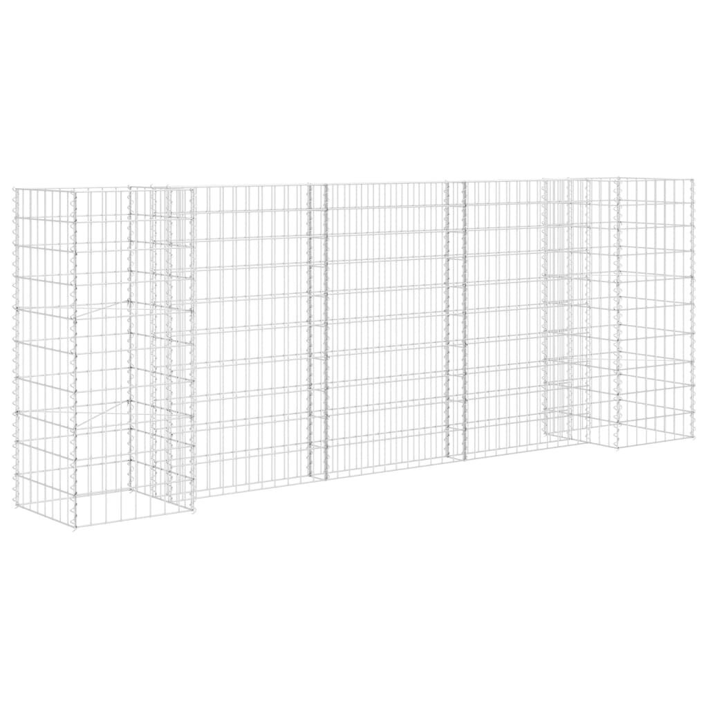 gabionovazonas260x40x100cmplieninevielahformosb985ckainareference  belsilt Gabiono vazonas 260x40x100 cm iš plieninės vielos | Belsilt