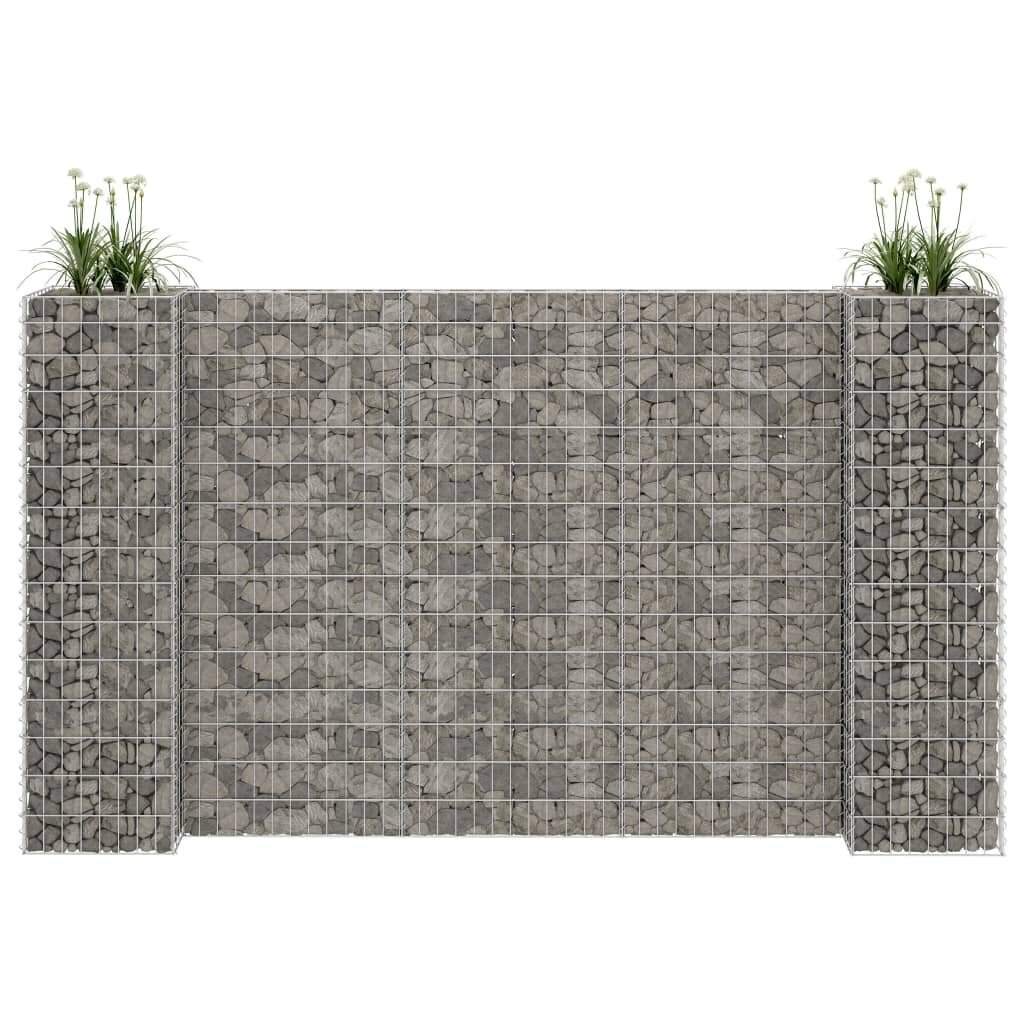 gabionovazonas260x40x150cmplieninevielahformose4f3ereference  belsilt Gabiono vazonas 260x40x150cm iš galvanizuotos plieninės vielos