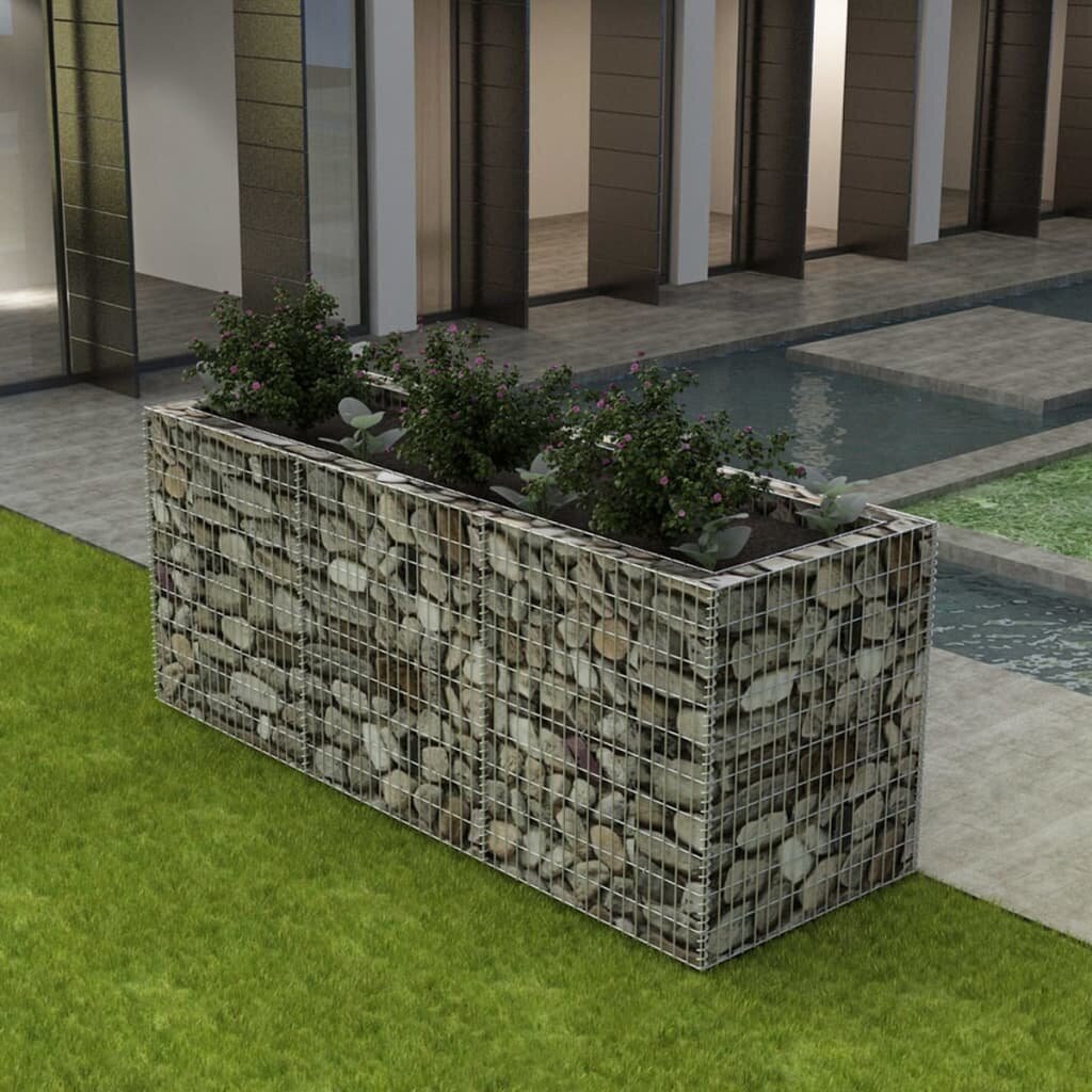 gabionovazonasplienas270x90x100cmcopyof0931dreference  belsilt Gabiono vazonas 270x90x100 cm iš cinkuoto plieno