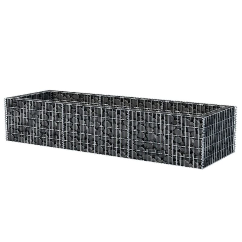 Gabiono vazonas plienas 270x90x50 cm  tvirtas ir stabilus