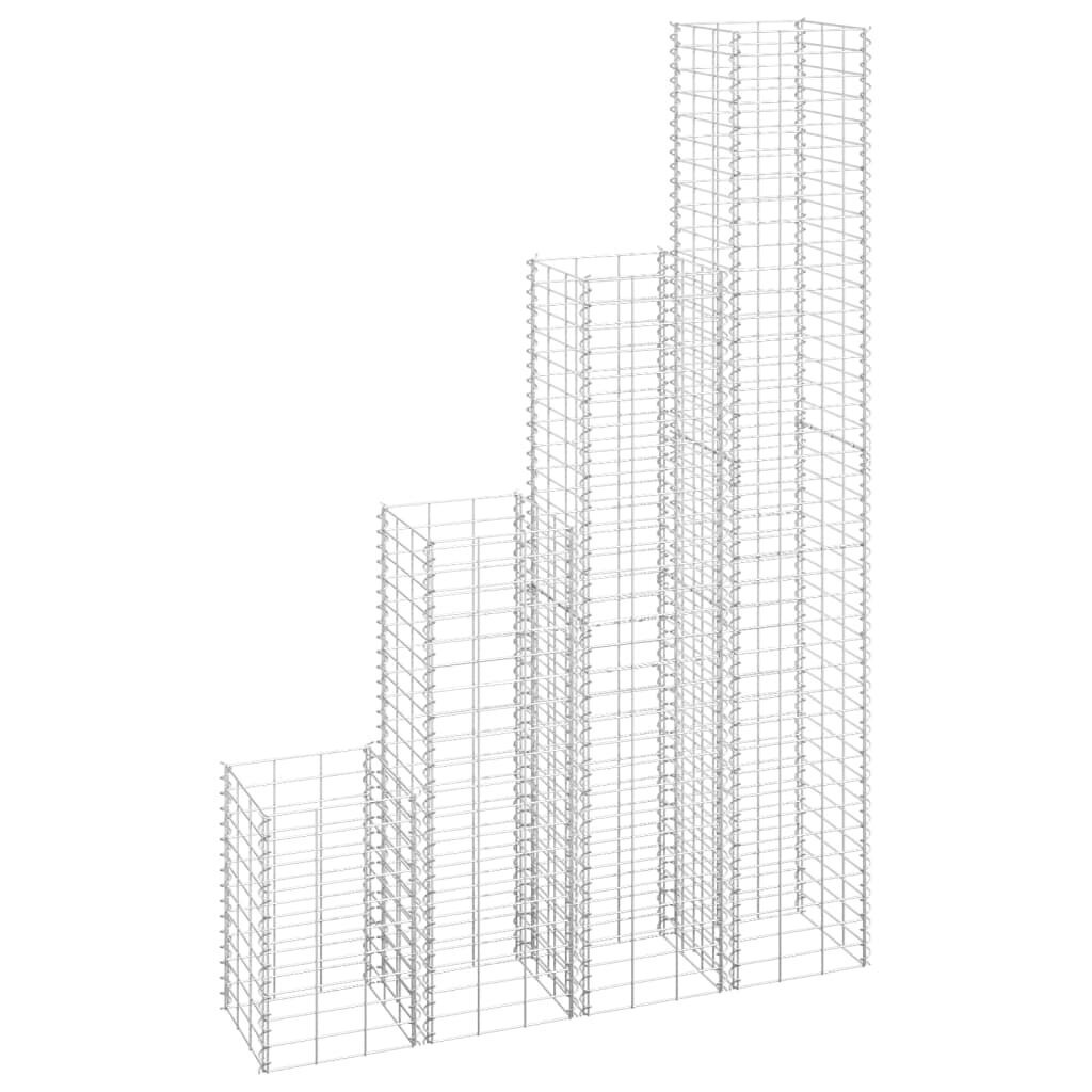gabionuloveliai16vnt30x30x50100150200cmgelezis25c9ckainareference  belsilt Gabionų loveliai 16vnt 30x30x50 200cm geležis sidabro | belsilt