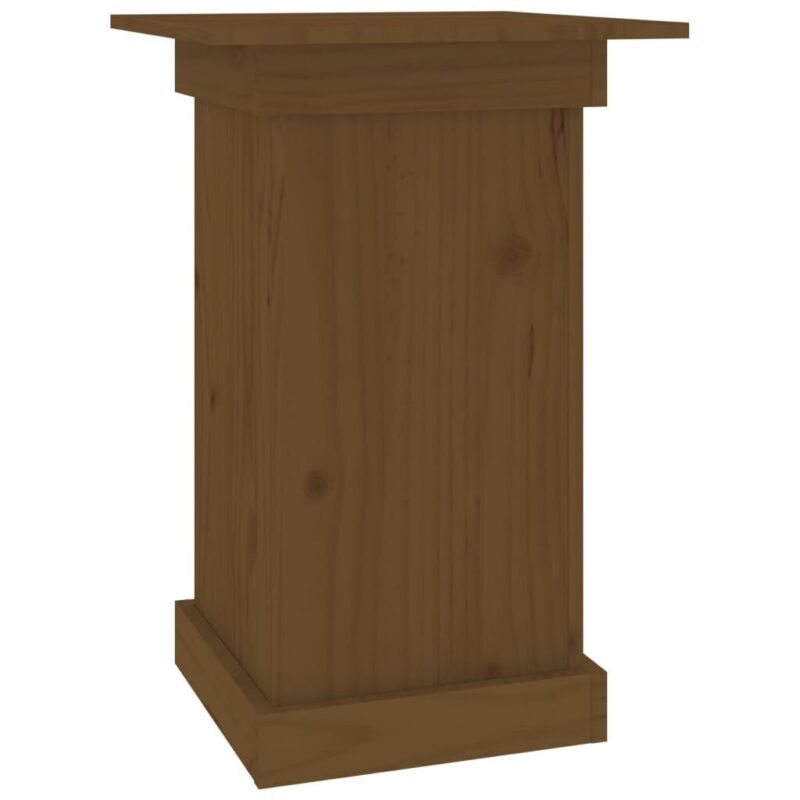 Gėlių stovas medaus rudas 40x40x60 cm iš pušies masyvo