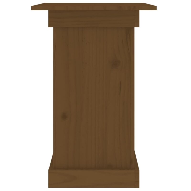 Gėlių stovas medaus rudas 40x40x60 cm iš pušies masyvo